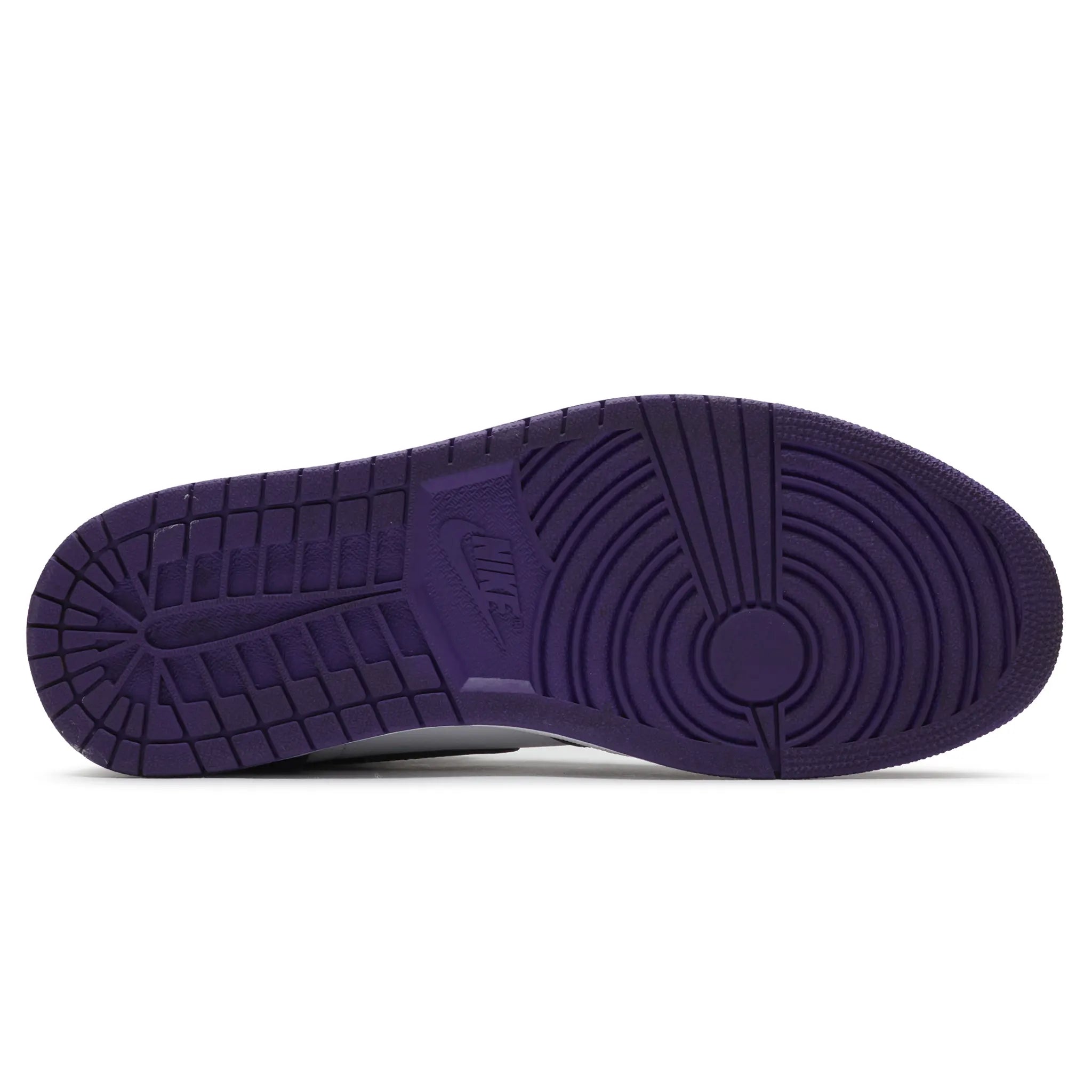 Sole View of Preloved - Air Jordan 1 Retro High Court Purple White 555088-500